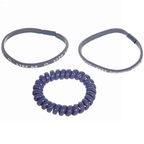 Резинки для волос 3шт, цвет небесный, d-5,5см_4