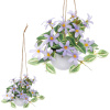 Цветочная композиция "Верона" 16см подвесная в горшке, сиреневые цветы
