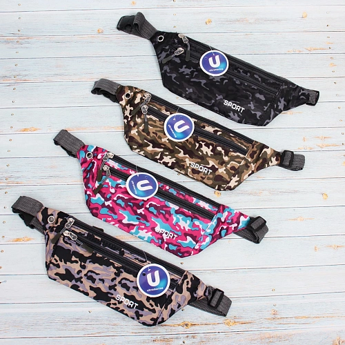 Сумка на пояс для документов и телефона Ультрамарин - Street sports, яркое хаки, микс 4 цвета, 3411,519,5см_15