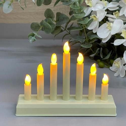 Сувенир с подсветкой "Вечер при свечах" 7,5*13,5см