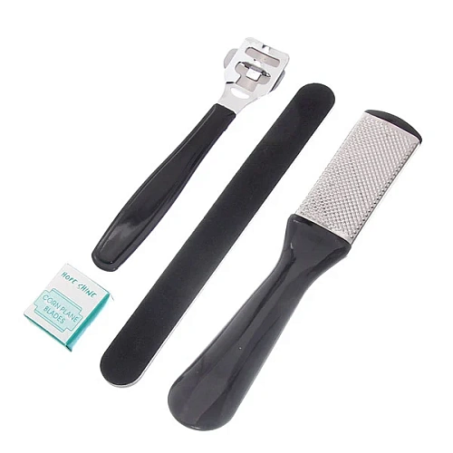 Ультрамарин Набор для педикюра на блистере 4предмета Классика черный цв 804-5_3