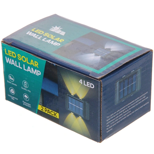 Фонарь садовый Sunshine 965,5 см, 4 LED на солнечной батарее (свечение теплый белый)_7