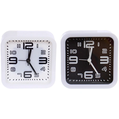 Будильник "Брук" 10*10*4,3см, микс цветов