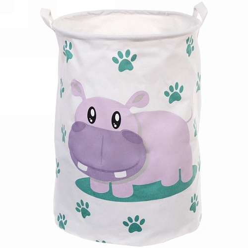 Корзина для хранения круглая Бегемотик 50*40 см 6014