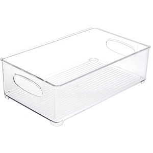 Органайзер для хранения универсальный "ФЛАТТО", прозрачный, 25.5*15*7см