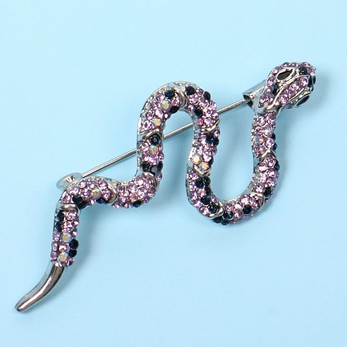 Брошь Best Podarok - Калия, цвет сапфировый микс, 2,35,7см_3