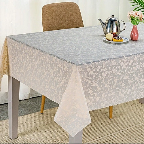 Скатерть 137180 см Гармония, цветочки, пвх, цвет бежевый_7