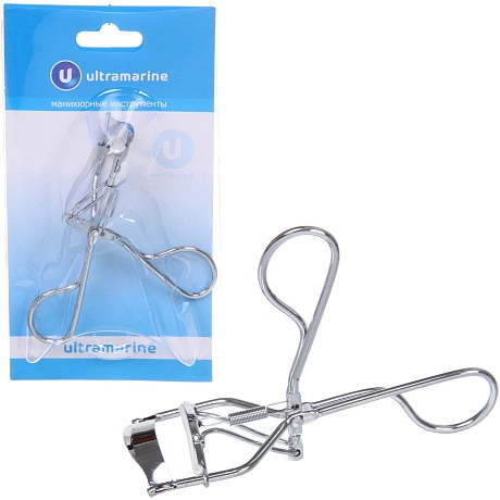 Щипцы для завивки ресниц "Beauty Shop", металлический цвет, 9*3,5см (блистер Ultramarin)