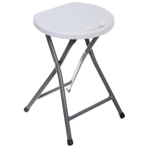 Табурет складной SJ-0052, 33*32*44 см. белый