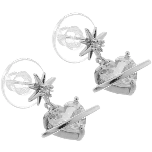 Серьги из гиппоалергенного металла ПАЛУМНА, звезды, цвет золото и серебро, 21,5см_8