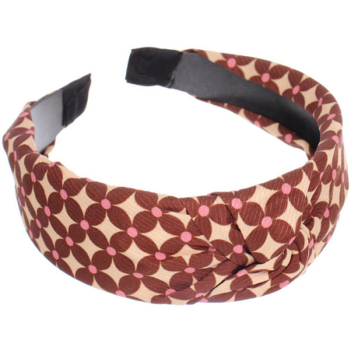 Ободок для волос МАРЦИПАН, фрай, ширина 4см, микс 4 цвета _4