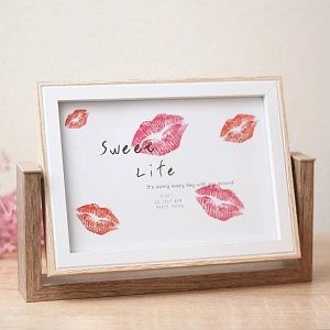 Фоторамка 13*18см вращающаяся с зеркалом, коричневая