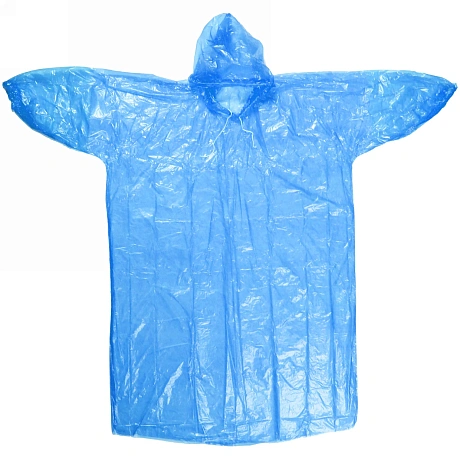 Дождевик "Классик" с капюшоном и завязками 20 Мкрн 115см синий ДоброСад
