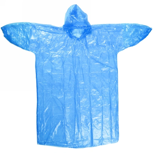 Дождевик "Классик" с капюшоном и завязками 20 Мкрн 115см синий ДоброСад