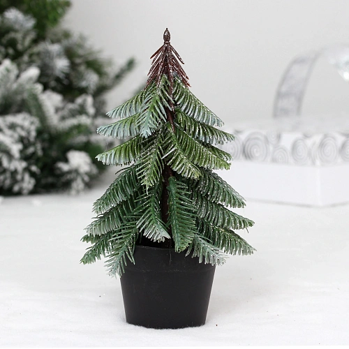 Елка в горшке "Морозное утро" 12*12*22 см