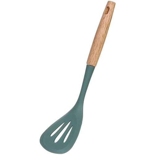 Лопатка кухонная с прорезями силиконовая OLIVA 33,5см✦_5