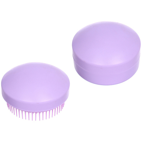 Расческа массажная с зеркалом компактная МИРА, цвет фиолетовый, 73,3см (PVC коробка)_7