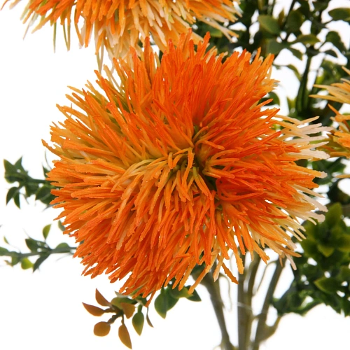 Искусственные цветы Волшебство лета 32см Одуванчики 5 цветков оранжевые_4