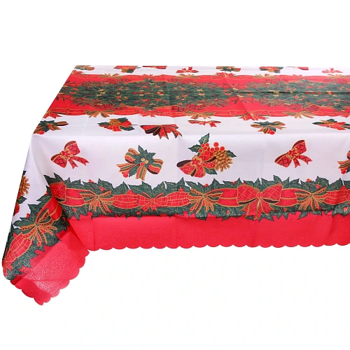 Скатерть 150*180 см "Новогоднее украшение"