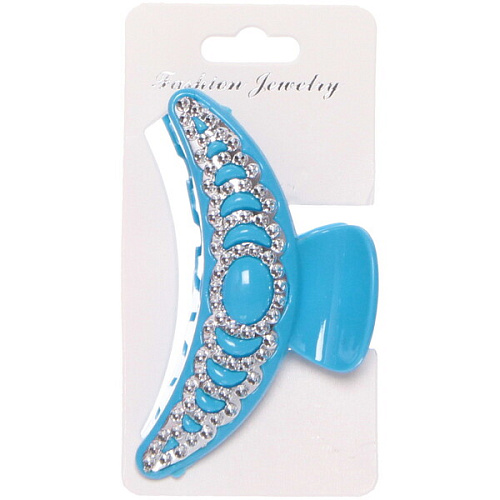 Заколка-краб для волос на блистере Emily Collection - Lily, микс 6 цветов, 7,5см _16