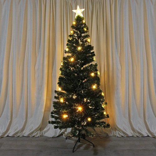 Ёлка светодиодная "Северное сияние" 210 см, ПВХ зеленый, цвет свечения-Теплый белый (270 веток) (T2094-210)