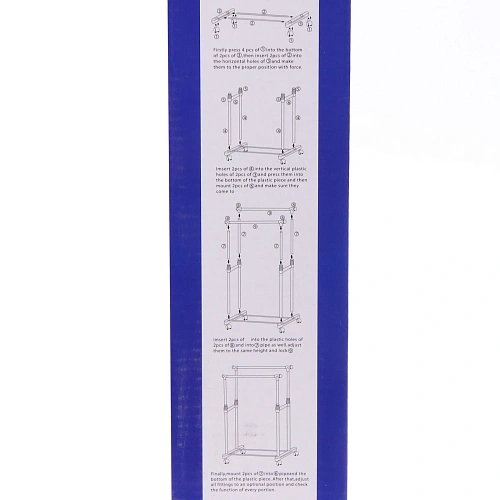 Вешалка гардеробная телескопическая напольная на колёсах двойная ПЕРФЕКТХАУС, цвет черный, нагрузка до 25кг, 7542150см_11