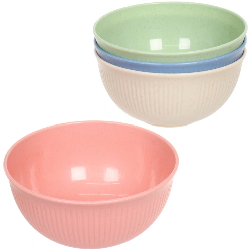 Салатник пластиковый "ЭкоЛайф" 14,5*7см, микс цветов