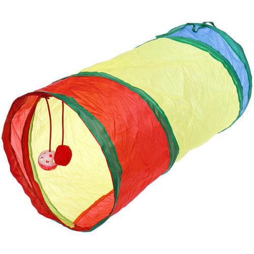 Игровой туннель для животных "МурМяу", цвет как на фото, 49*26см