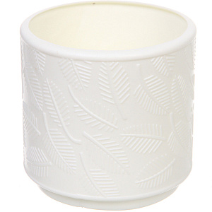 Ваза из пластика "Ивет" 10*10см цвет белый