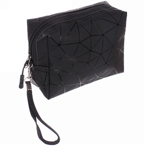 Косметичка прямоугольная "Women secret", цвет черный, 18*13*7см