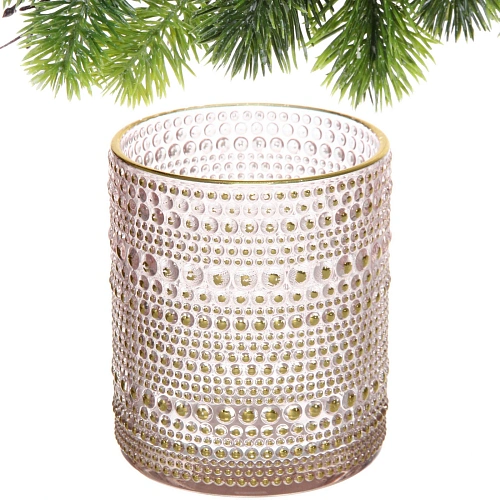 Подсвечник Хрустальный блеск 8,510 см, Розовый_3