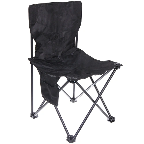 Стул складной в чехле до 100 кг SJ-0030, 39*39*64 см, цвет: чёрный.