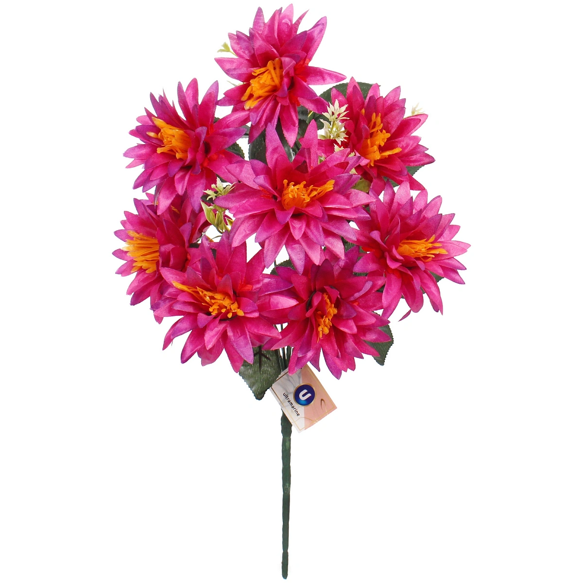 Искусственные цветы "Цветочная мелодия" Астры 50см 9 цветков бордовые