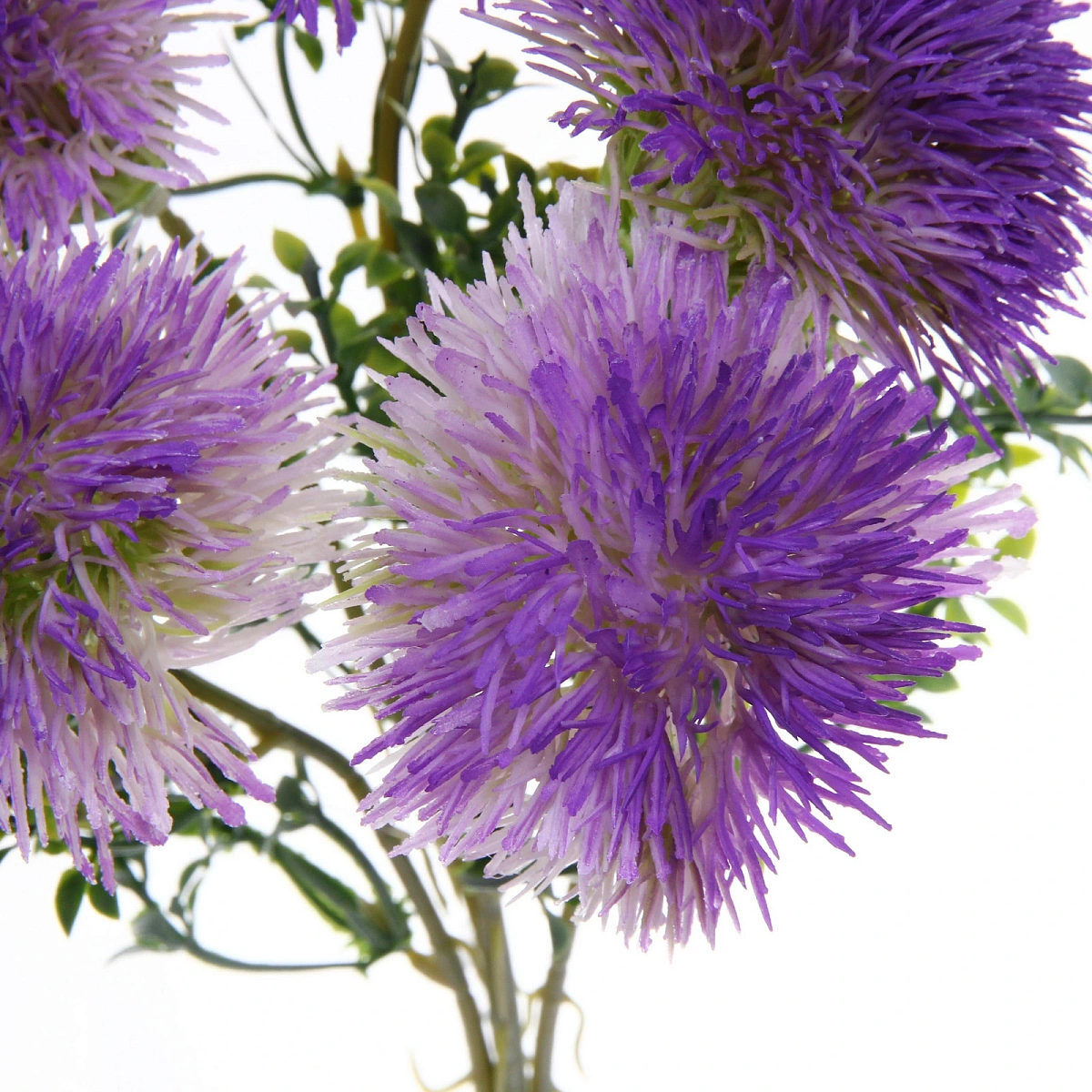 Искусственные цветы "Волшебство лета" 32см Одуванчики 5 цветков сиреневые