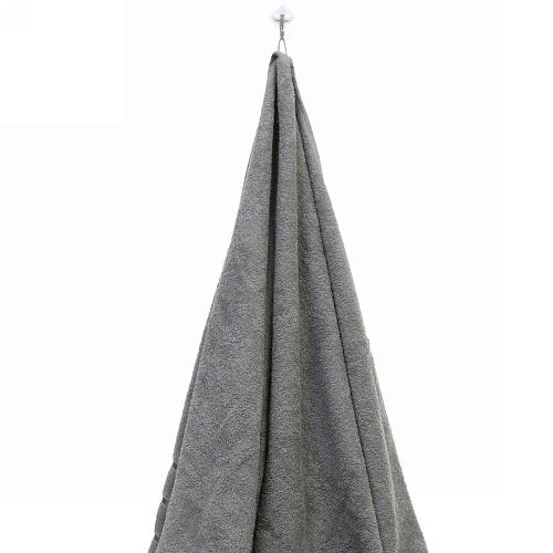 Полотенце махровое 70140см LUNA цвет серый 10330 плотность 360грм2 с петелькой-подвесом_8