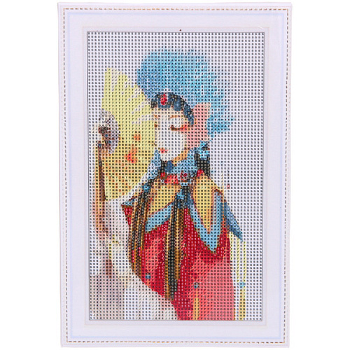 Алмазная мозаика на подрамнике с полным заполнением МИР ЯРКИХ КРАСОК, Акамэ и веер, 2030 см_8