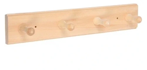 Вешалка 4-х рожковая, липа "Банные штучки" 