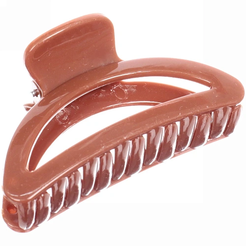 Заколка-краб для волос  на блистере Magic Gloss, трапеция, микс 6 цветов, 6,5см (Кокетка)_18