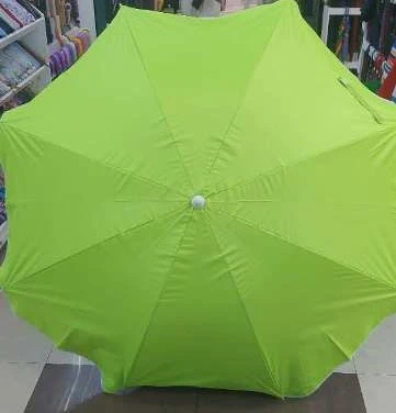 Зонт пляжный D=170 см, h=190 см, "Зеленый оазис", с наклоном и защитой от УФ, ДоброСад