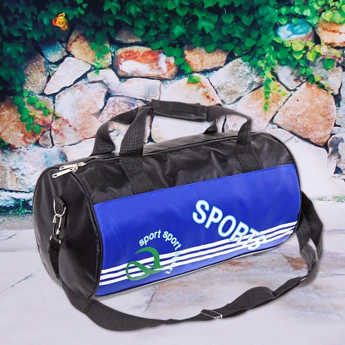 Сумка спортивная Sports Time, полосы, синий принт, 402216см_3