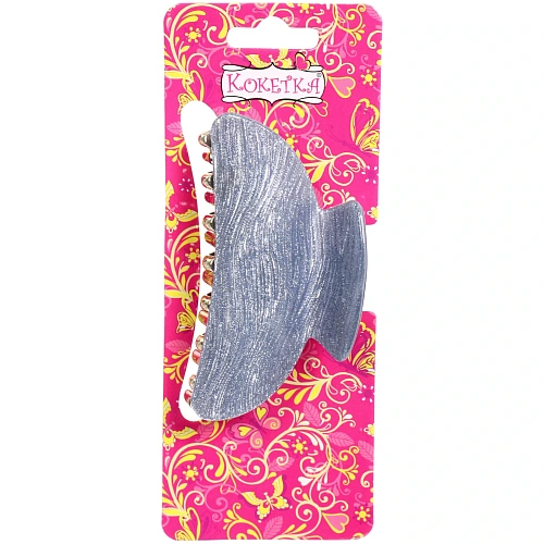 Заколка-краб для волос  ЭЙФОРИЯ, эва, микс 6 цветов, 8см (блистер Кокетка)_9