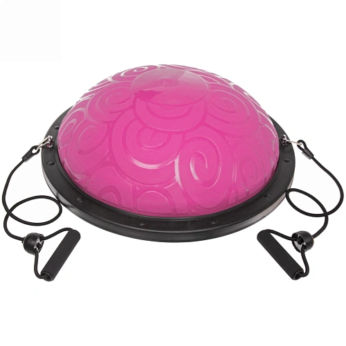 Балансировочная платформа Classic 59 х18 см (в комплекте насос и 2 эспандера трубчатых), розовый_3
