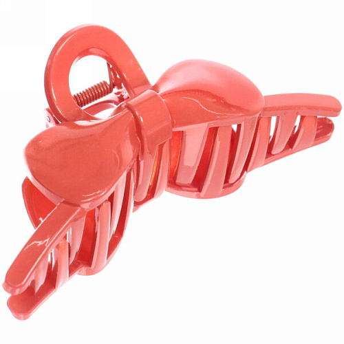 Заколка-краб для волос  на блистере Magic Gloss, бантик, микс 6 цветов, 11см (Кокетка)_21