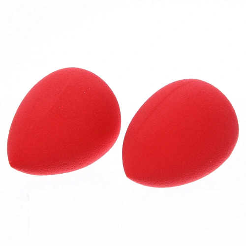 Спонжи для контуринга 2шт в прозрачном фигурном шаре Новогоднее чудо, цвет микс,  на красной ленте, 6,533,7см_3