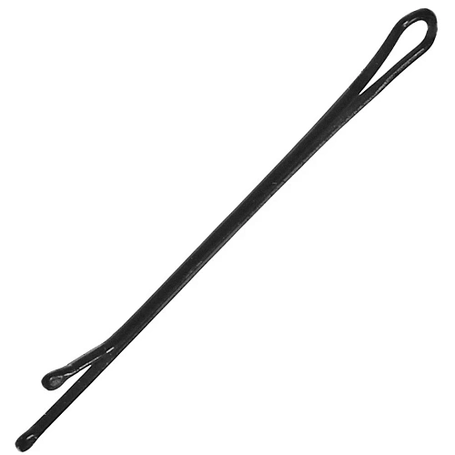 Невидимка для волос 30шт Классика - резная, цвет черный 5см _3