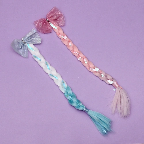 Коса карнавальная Северное сияние 45 см_7