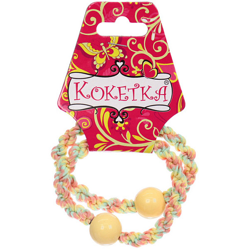 Резинки для волос 2шт Грация, шарики, микс 6 цветов, d-5,5см_5