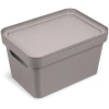 Корзина для хранения с крышкой "Фортуна", цвет коричнево-серый, 27*19*15см С745КСЕР