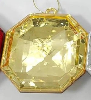 Ёлочное украшение "DIAMOND - Elegant" 8,7*3,7*10 см, Золото