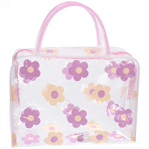 Косметичка Adventure - Peas, цветы, цвет розовый, 2417см_4